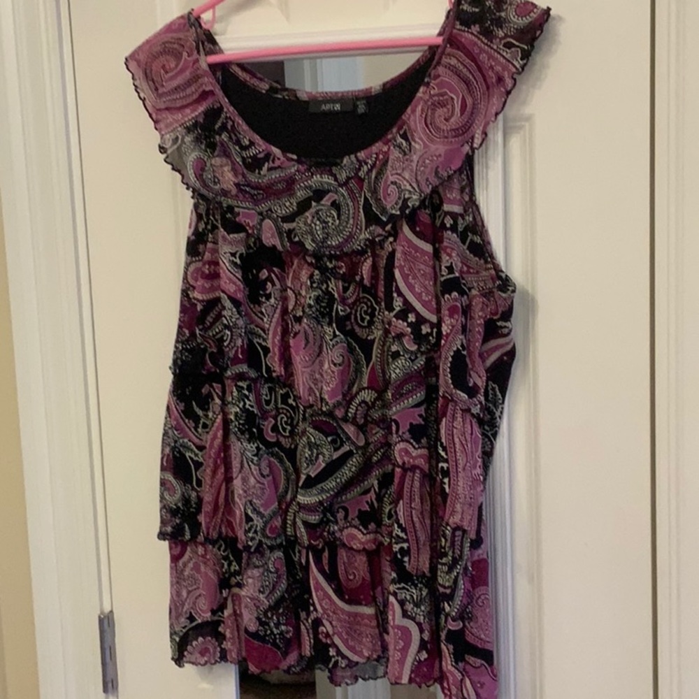 Apt 9 purple and black ruffles!